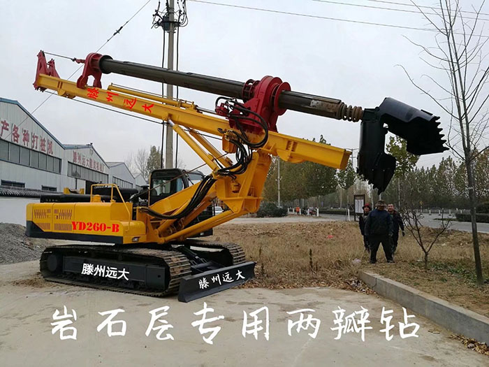 岩石層專用撸撸射视频污版下载，鑽頭為兩瓣鑽，打樁深度30米，支持定做